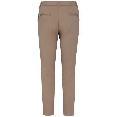 Pantalon chino 7/8 écoresponsable femme Beige – Native Spirit – vue 2