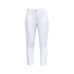 Pantalon chino 7/8 écoresponsable femme Blanc Native Spirit