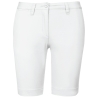 Bermuda Chino Femme Slim Blanc Kariban – Coupe Moderne