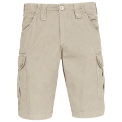 Bermuda multipoches Kariban Beige – Short de travail coton