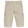 Bermuda multipoches Kariban Beige – Short de travail coton