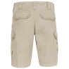 Bermuda multipoches Kariban Beige – Short de travail coton – vue 2