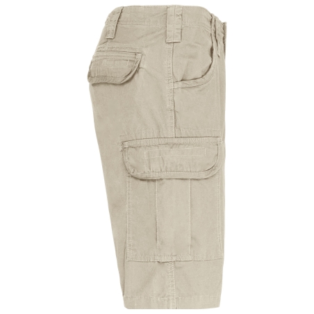 Bermuda multipoches Kariban Beige – Short de travail coton – vue 3