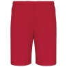 Short de sport Rouge Sporty Red PROACT® – 140 g/m²