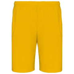 Short de sport PROACT® Jaune (Sporty Yellow) – 140 g/m²