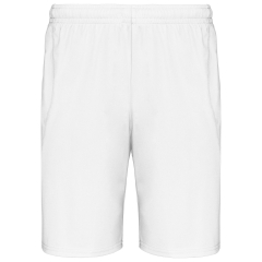 Short de sport Blanc PROACT® – Polyester léger 140 g/m²