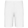 Short de sport Blanc PROACT® – Polyester léger 140 g/m²