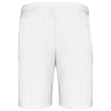 Short de sport Blanc PROACT® – Polyester léger 140 g/m² – vue 2