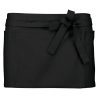 Tablier de cuisine court en coton noir – Kariban