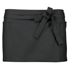 Tablier coton court gris Kariban – Professionnel 280 g/m²