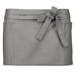 Tablier court coton gris Kariban – 5 poches 280 g/m²