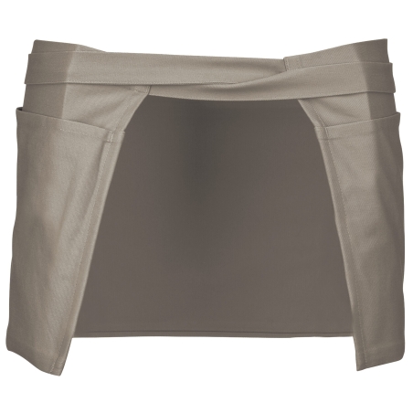 Tablier court coton gris Kariban – 5 poches 280 g/m² – vue 2