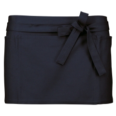 Tablier coton court Marine Kariban – 5 poches, 280 g/m²