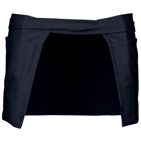 Tablier coton court Marine Kariban – 5 poches, 280 g/m² – vue 2