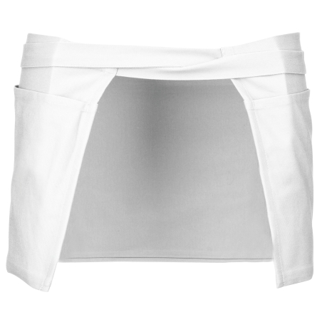 Tablier coton court blanc Kariban – Hospitality 280 g/m² – vue 2