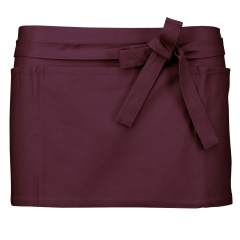 Tablier coton court Bordeaux Kariban – 5 poches