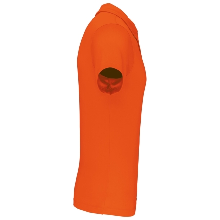 Polo Sport Manches Courtes Orange PROACT® – Personnalisé – vue 3