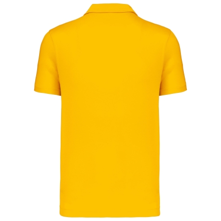 Polo sport manches courtes Jaune PROACT® – Personnalisable – vue 2