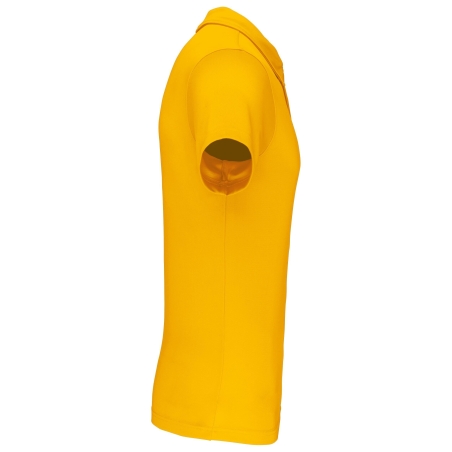 Polo sport manches courtes Jaune PROACT® – Personnalisable – vue 3