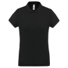Polo piqué performance femme Noir PROACT® – 180 g/m²