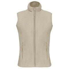 Bodywarmer micropolaire femme Kariban – Beige