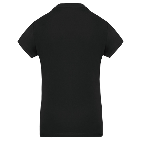 Polo piqué performance femme Noir PROACT® – 180 g/m² – vue 2