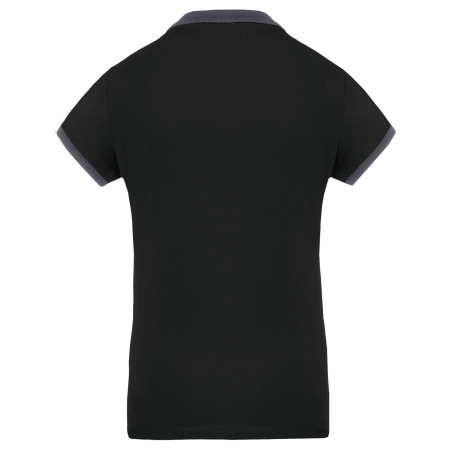 Polo piqué performance femme Noir PROACT® – 180 g/m² – vue 2