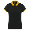 Polo piqué performance femme Noir PROACT® – 180 g/m²