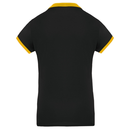 Polo piqué performance femme Noir PROACT® – 180 g/m² – vue 2