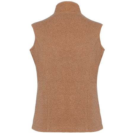 Bodywarmer micropolaire femme Marron (Camel Heather) Kariban – vue 2