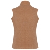 Bodywarmer micropolaire femme Marron (Camel Heather) Kariban – vue 2