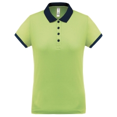 Polo piqué performance femme Vert lime PROACT®