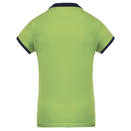 Polo piqué performance femme Vert lime PROACT® – vue 2