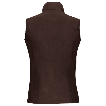 Bodywarmer micropolaire femme Marron Kariban – 280 g/m² – vue 2