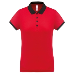 Polo Piqué Performance Femme Rouge PROACT® – Personnalisé