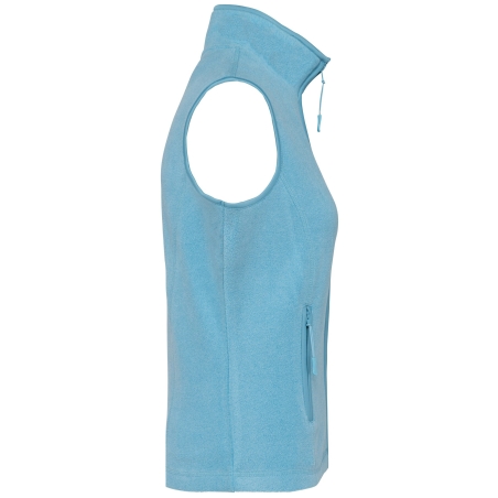 Bodywarmer micropolaire femme Kariban – Bleu chiné – vue 3