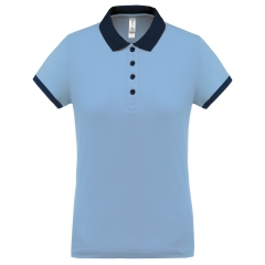 Polo piqué performance femme PROACT® – Bleu Ciel