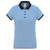 Polo piqué performance femme PROACT® – Bleu Ciel