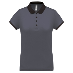 Polo Piqué Performance Femme Gris PROACT® – Coupe Droite