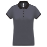 Polo Piqué Performance Femme Gris PROACT® – Coupe Droite