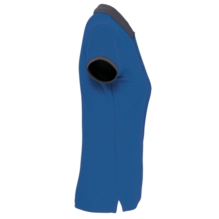 Polo Piqué Performance Femme Bleu Royal PROACT® – vue 3