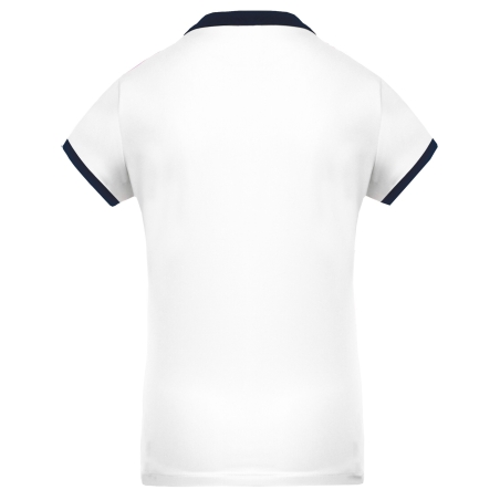 Polo Piqué Performance Femme Blanc PROACT® – Coupe Droite – vue 2
