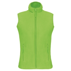 Bodywarmer micropolaire femme Vert lime Kariban