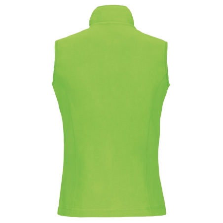 Bodywarmer micropolaire femme Vert lime Kariban – vue 2