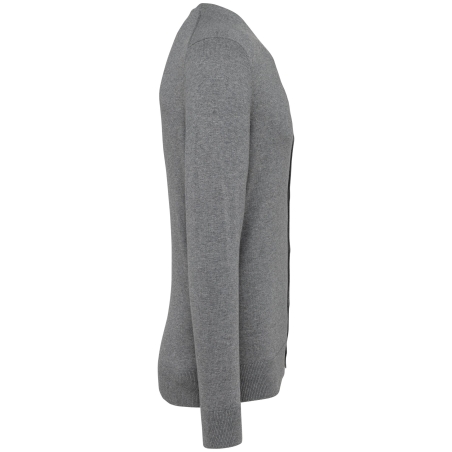 Cardigan Supima® Homme Gris Chiné – Kariban Premium – vue 3