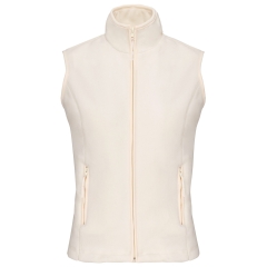 Bodywarmer micropolaire femme Beige Kariban – Coupe cintrée