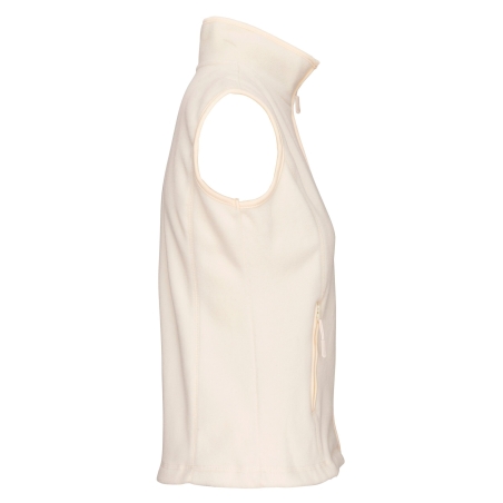 Bodywarmer micropolaire femme Beige Kariban – Coupe cintrée – vue 3