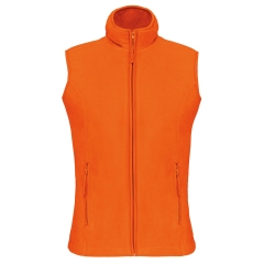 Bodywarmer micropolaire femme Orange Kariban