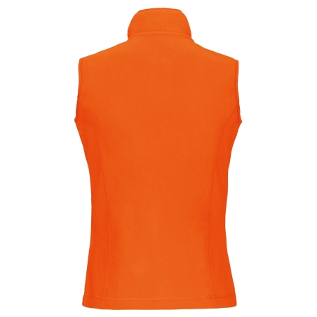 Bodywarmer micropolaire femme Orange Kariban – vue 2