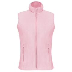 Bodywarmer micropolaire femme Rose Pale Pink Kariban